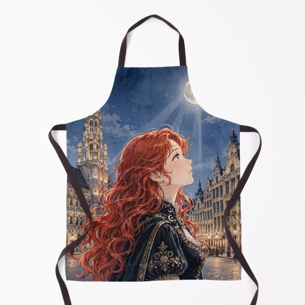 Item preview, Grand Place Brussels Belgium Travel Adventure Exploring the Iconic Historic Square Belgian Architecture European City Travel and Wanderlust with Red Haired Woman designed and sold by DibujandoPorfa.