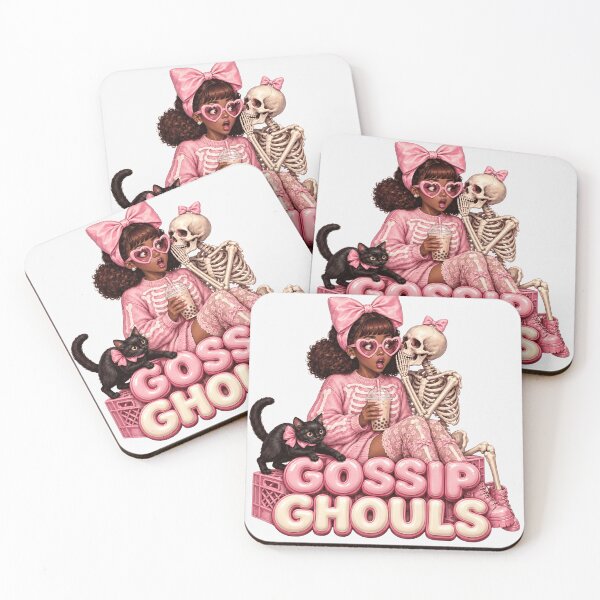Item preview, Gossip Ghouls Vintage Pink Halloween designed and sold by Miss Sassy Party Designs.