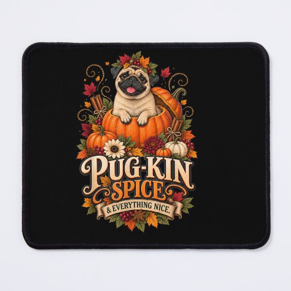 Item preview, Pug-Kin Spice and Everything Nice Pug Dog Retro Autumn Fall designed and sold by Szartstudios.