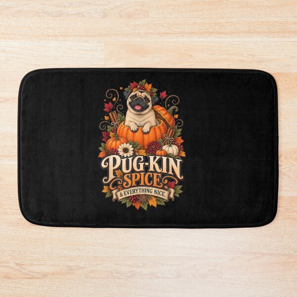 Item preview, Pug-Kin Spice and Everything Nice Pug Dog Retro Autumn Fall designed and sold by Szartstudios.