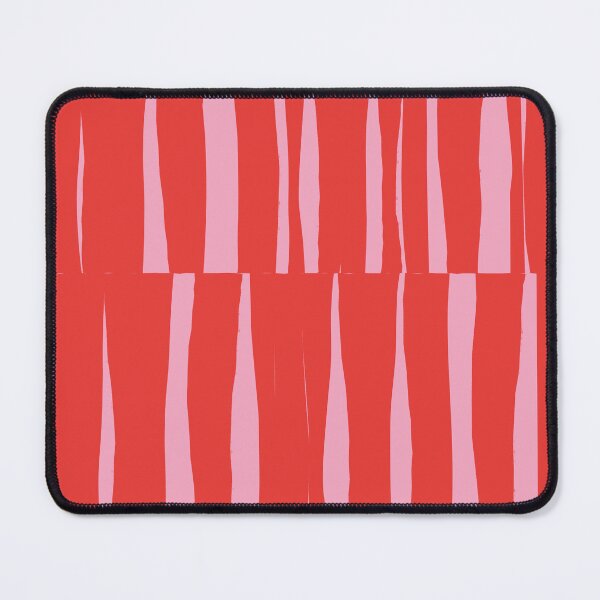 Item preview, Minimal Geometric Rectangles Lines 15 | Coral Pink Hand Drawn Stripes designed and sold by MarleneCanto.