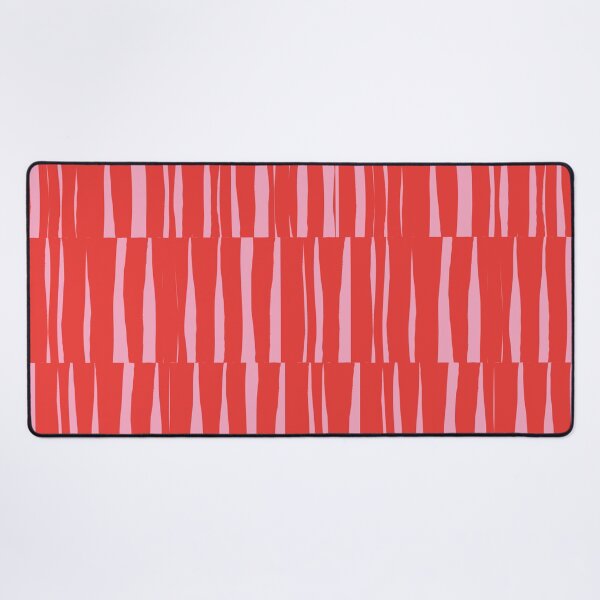 Item preview, Minimal Geometric Rectangles Lines 15 | Coral Pink Hand Drawn Stripes designed and sold by MarleneCanto.
