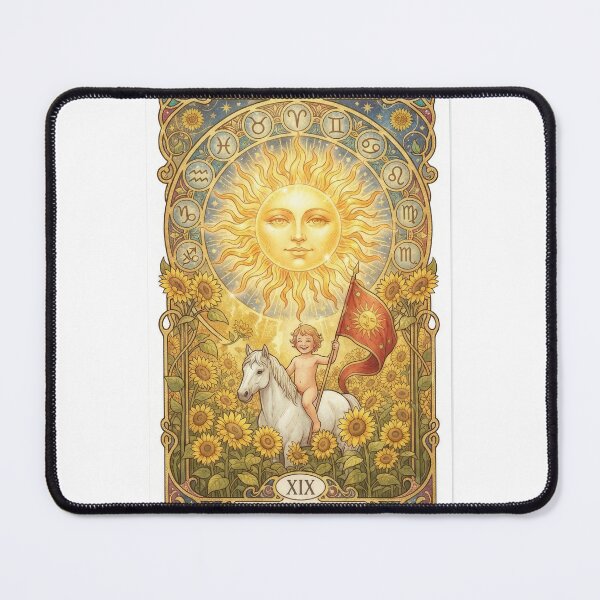 Item preview, The Sun Tarot Card Vintage Art Nouveau designed and sold by Rahat3344.