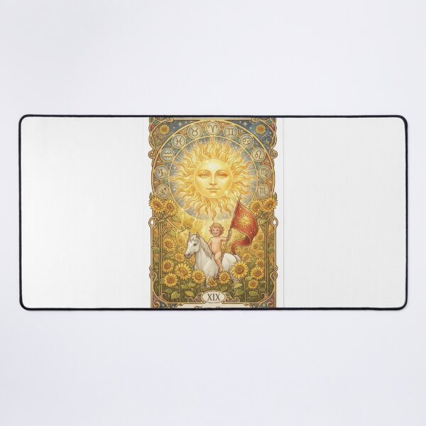 Item preview, The Sun Tarot Card Vintage Art Nouveau designed and sold by Rahat3344.