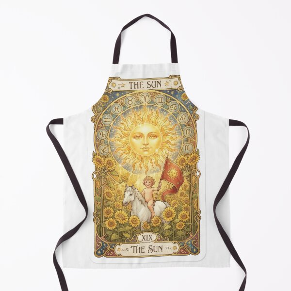 Item preview, The Sun Tarot Card Vintage Art Nouveau designed and sold by Rahat3344.