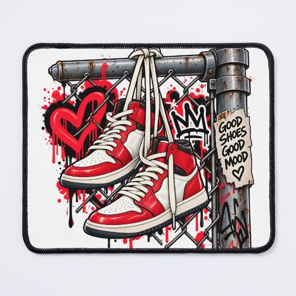 Item preview, Good Shoes Good Mood – Red Street Style Sneakers designed and sold by TinyWeird.