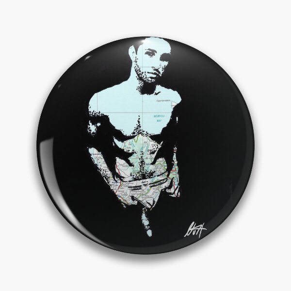 Item preview, Young Gay Bearded Chav In Underwear Map Art By NLMKArtStudio designed and sold by NLMKArtStudio.