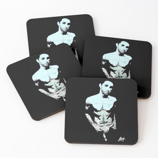 Item preview, Young Gay Bearded Chav In Underwear Map Art By NLMKArtStudio designed and sold by NLMKArtStudio.