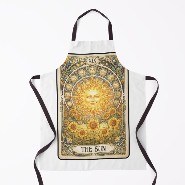 Item preview, The Sun Tarot Card Art Nouveau Sunflowers designed and sold by Rahat3344.