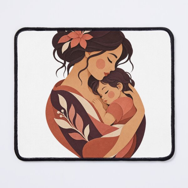 Item preview, Mother and Child in a Floral Embrace designed and sold by SanaaYangu.