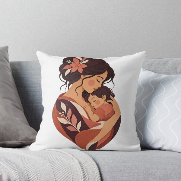 Item preview, Mother and Child in a Floral Embrace designed and sold by SanaaYangu.