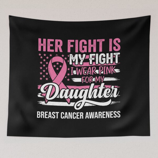 Item preview, breast cancer awareness Pink Ribbon Fighter Daughter designed and sold by SofenArt.