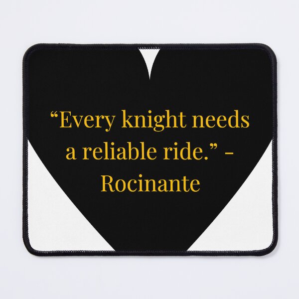 Item preview, Rocinante Quote – Don Quixote Gold Text Black Heart designed and sold by TheIconSmith.