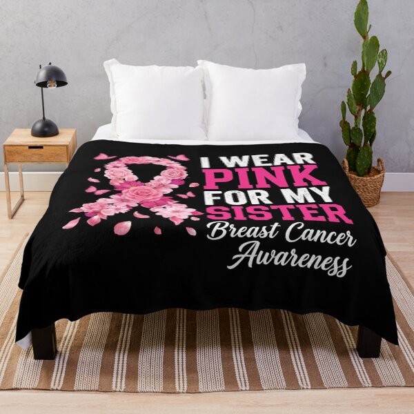 Item preview, breast cancer awareness Pink Ribbon Floral Sister Support designed and sold by SofenArt.