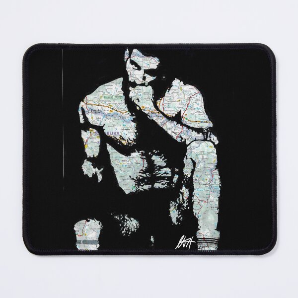 Item preview, Beared Gay, Hairy Chest And Hair Legs In Sports Socks Map Art By NLMKArtStudio designed and sold by NLMKArtStudio.