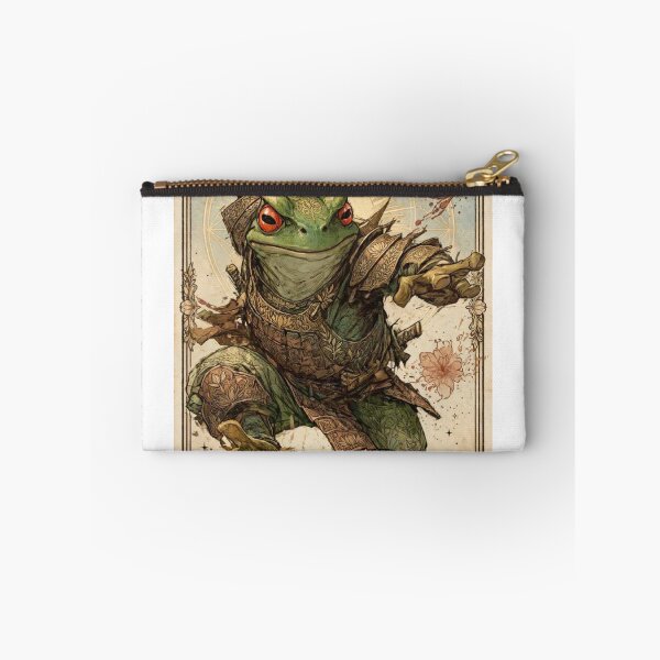 Item preview, The Chariot VII Tarot Card - Samurai Frog The Leaping Blade designed and sold by ExpressoJungle.