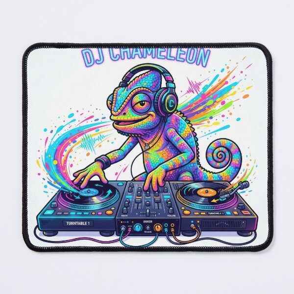 Item preview, DJ Chameleon Records Nights Vibrant Music Art designed and sold by Rahat3344.