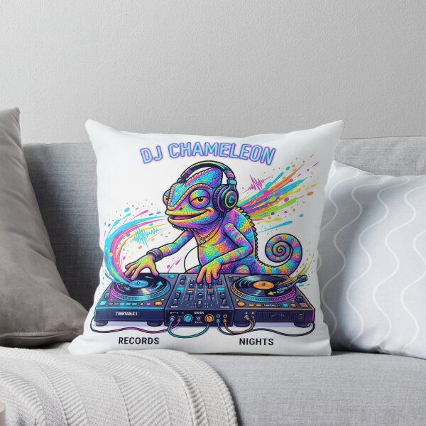 Item preview, DJ Chameleon Records Nights Vibrant Music Art designed and sold by Rahat3344.
