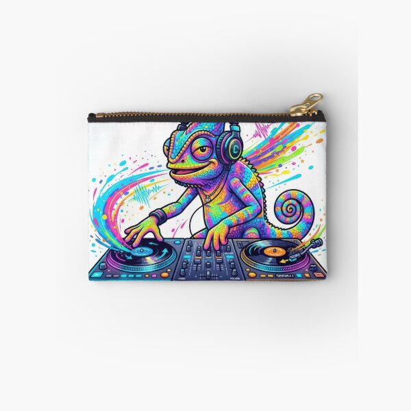 Item preview, DJ Chameleon Records Nights Vibrant Music Art designed and sold by Rahat3344.