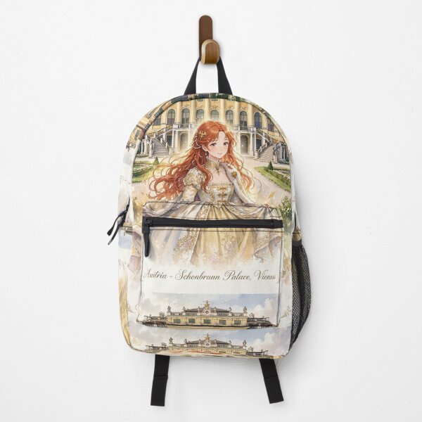Item preview, Schönbrunn Palace Vienna Austria Travel Adventure Exploring the Iconic Historic Palace Austrian Architecture European City Travel and Wanderlust with Red Haired Woman designed and sold by DibujandoPorfa.