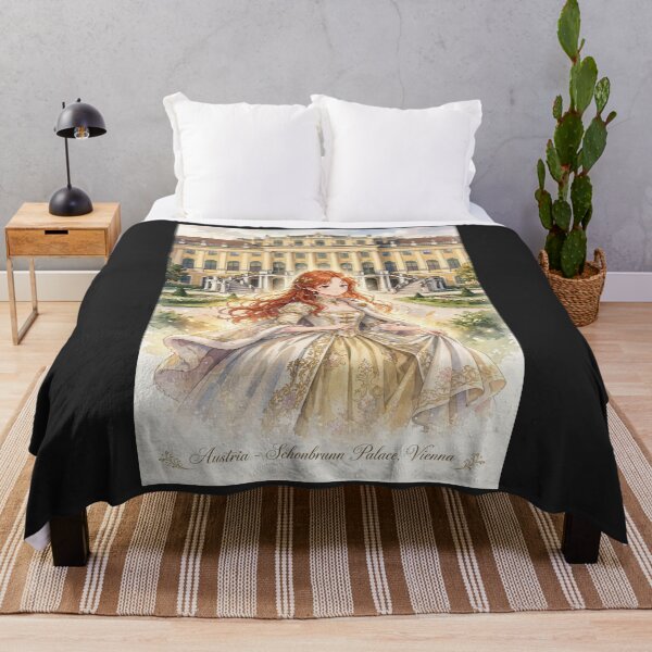 Item preview, Schönbrunn Palace Vienna Austria Travel Adventure Exploring the Iconic Historic Palace Austrian Architecture European City Travel and Wanderlust with Red Haired Woman designed and sold by DibujandoPorfa.
