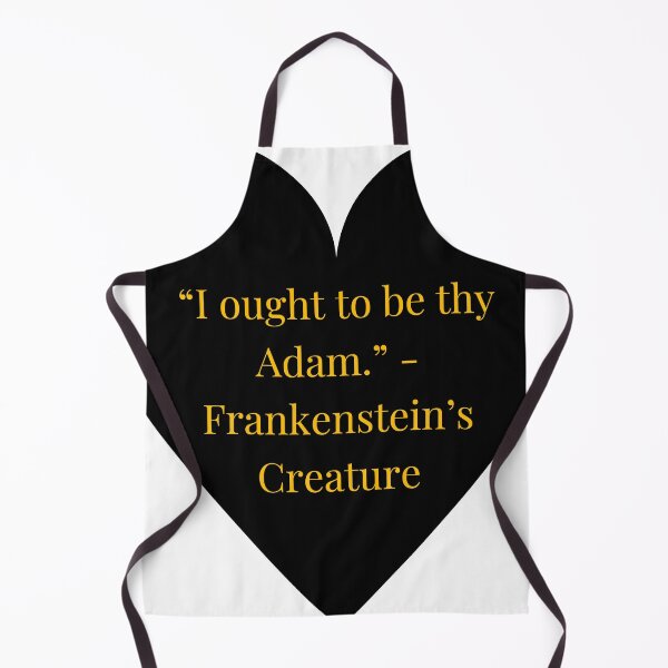 Item preview, Frankenstein's Creature Quote – Frankenstein Gold Text Black Heart designed and sold by TheIconSmith.