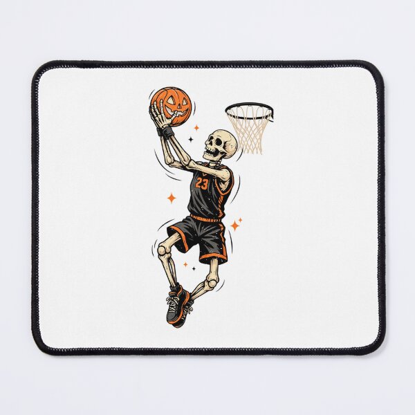 Item preview, Spooky skeleton Basketball Pumpkin designed and sold by My Kozy Shoppe.