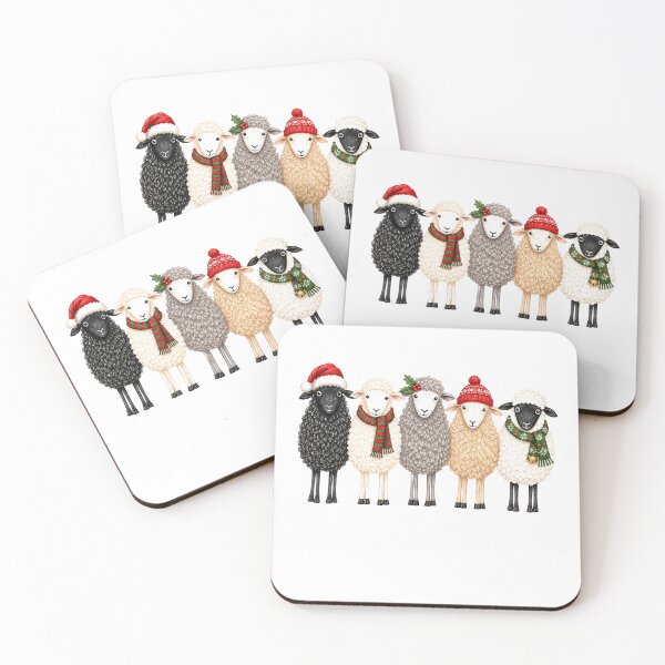 Item preview, Festive Christmas Sheep Wearing Cute Holiday designed and sold by Moizento.