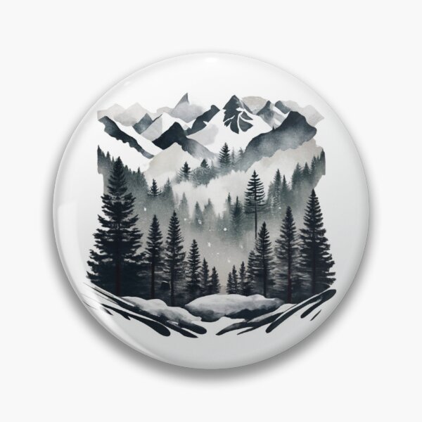 Item preview, Dark Forest Snowy Pine Ridge designed and sold by Gustavo Navarro.