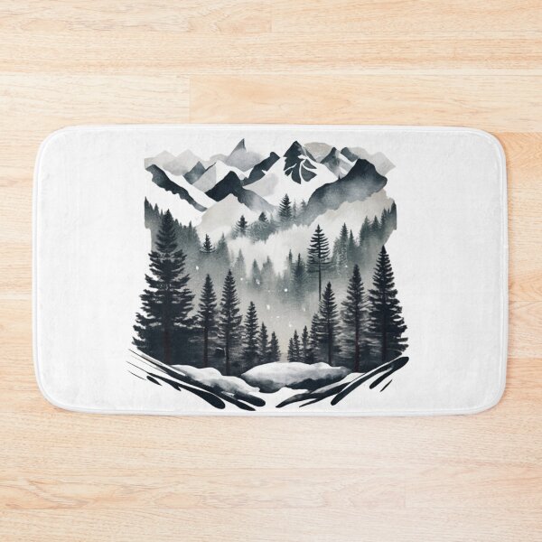 Item preview, Dark Forest Snowy Pine Ridge designed and sold by Gustavo Navarro.