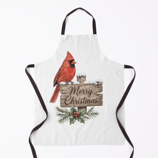 Item preview, Merry Christmas Cardinal Bird with Holly and Berries designed and sold by JessArty ⭐⭐⭐⭐⭐.