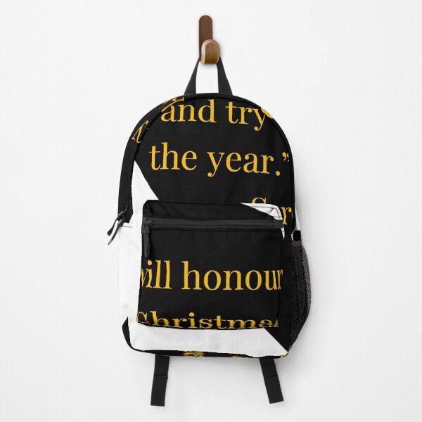 Item preview, Ebenezer Scrooge Quote – A Christmas Carol Gold Text Black Heart designed and sold by TheIconSmith.