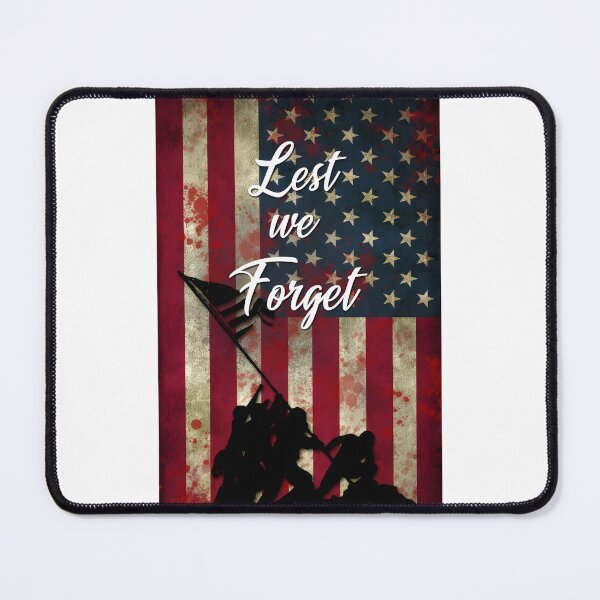 Item preview, Lest We Forget Raising the Flag on Iwo Jima Memorial Illustration designed and sold by zanahoricida.