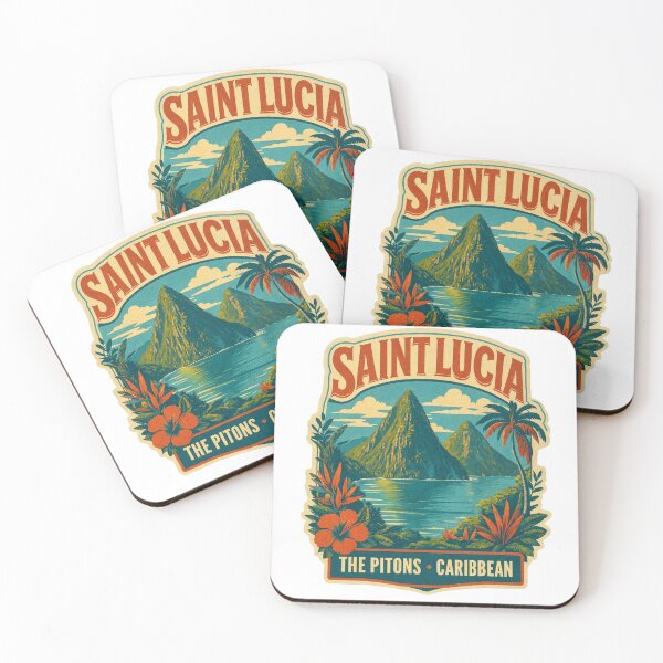 Item preview, Santa Lucía Los Pitones Viajes al Caribe de época designed and sold by JIGUWORLD.