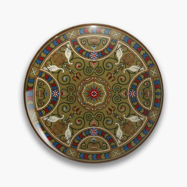 Item preview, Greco-Byzantine Birds and Vines Ornament designed and sold by Polychromes.