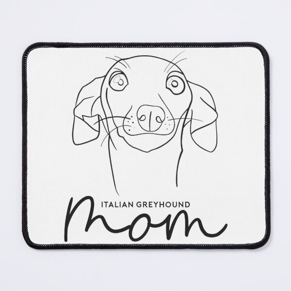 Item preview, Italian Greyhound Mom Cute Cartoon IGGY Line Art Illustration designed and sold by IseeRobots.