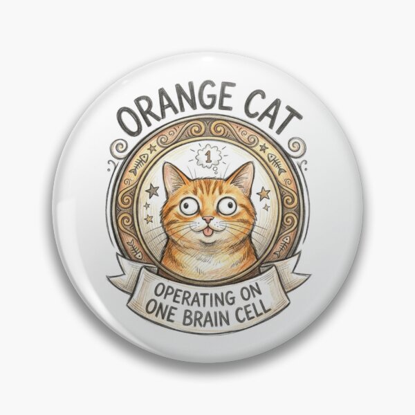 Item preview, Operating on One Brain Cell Orange Cat designed and sold by Suro Official.