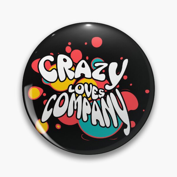 Item preview, Crazy Loves Company Retro Bubble Typography designed and sold by FaeryNuff.