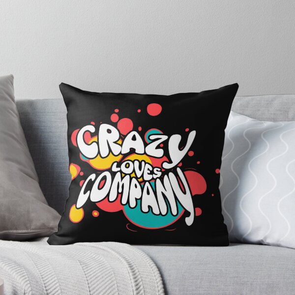 Item preview, Crazy Loves Company Retro Bubble Typography designed and sold by FaeryNuff.