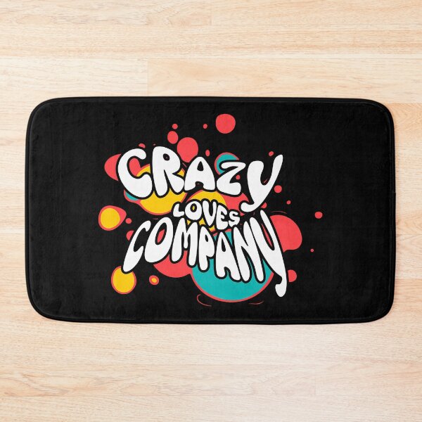 Item preview, Crazy Loves Company Retro Bubble Typography designed and sold by FaeryNuff.