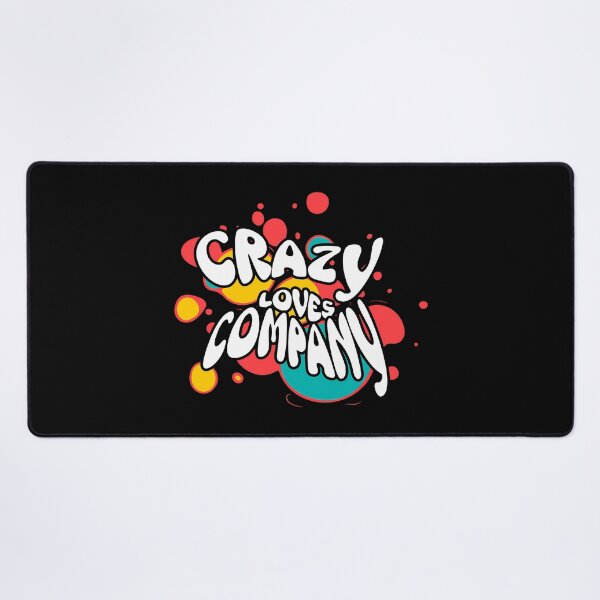 Item preview, Crazy Loves Company Retro Bubble Typography designed and sold by FaeryNuff.