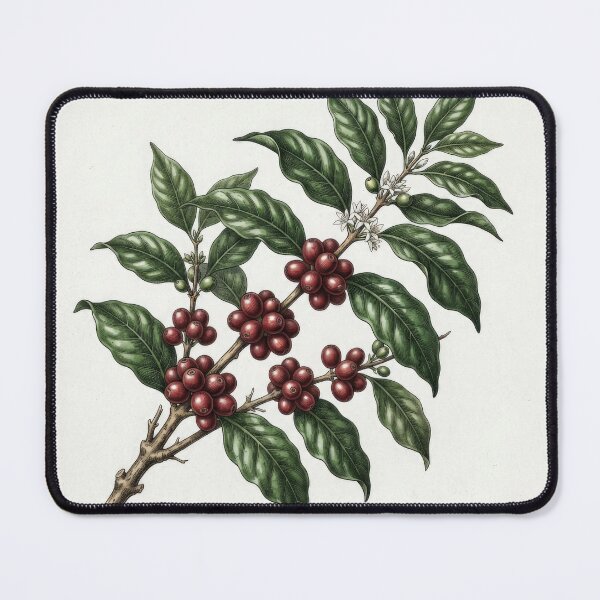 Item preview, Vintage Botanical Coffee Plant Cherries Art designed and sold by Rahat3344.