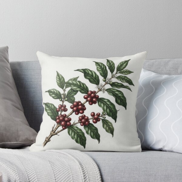 Item preview, Vintage Botanical Coffee Plant Cherries Art designed and sold by Rahat3344.