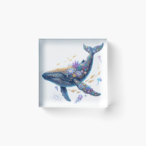 Item preview, Giant whale with glowing pearls designed and sold by kidoramagic.