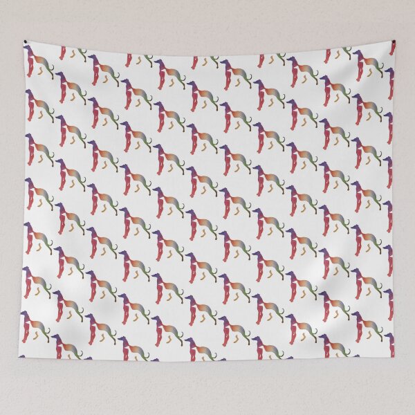 Item preview, Italian Greyhound Rainbow Watercolor Optical Illusion Artwork designed and sold by IseeRobots.