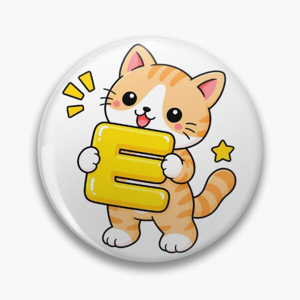 Item preview, Cute Orange Tabby Cat with Korean Hangul Letter ㅌ Kawaii Kitty designed and sold by NoopnyangStudio.