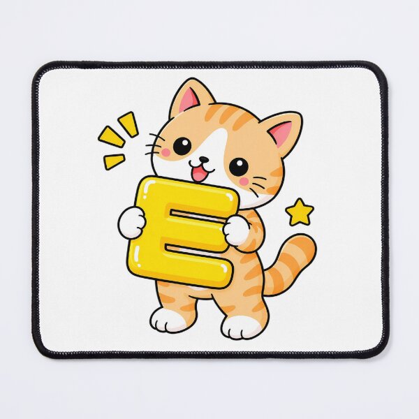 Artikelvorschau, Niedliche orange getigerte Katze mit koreanischem Hangul-Zeichen ㅌ Kawaii Kitty entworfen und verkauft von NoopnyangStudio.