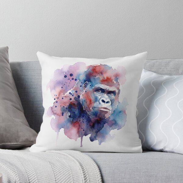 Item preview, Gorilla, Indigo Splatter, Cool Face designed and sold by caracatita75.
