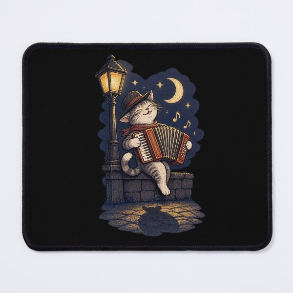 Item preview, Midnight Accordion Cat designed and sold by Konvero.