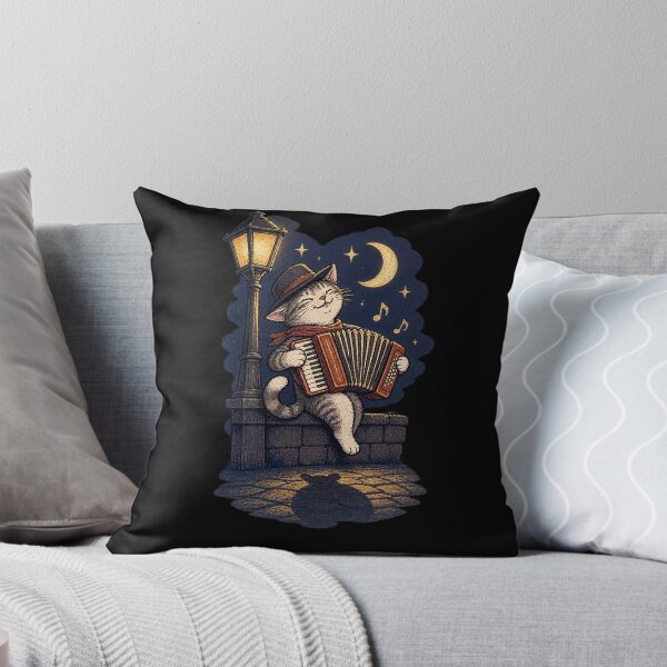 Item preview, Midnight Accordion Cat designed and sold by Konvero.